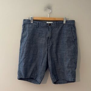 goodfellow linden blue shorts size 32 Chambray Denim Jeans Linen Old Navy j.crew